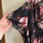 Torrid Harper Studio Crepe de Chine Flutter Short Sleeve Blouse Size 1 Floral Photo 5