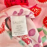 SALONI Pink Floral Leona High Slit Maxi Dress in Ammonite Rose Size 2 Photo 13