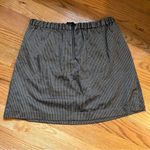 Madewell jacquard party ruffle mini skirt in metallic gold & black size medium Photo 2