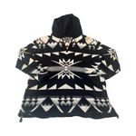 Ralph Lauren Vtg Womens P/P Lauren ‎ Southwest Aztec Lambswool Hooded Sweater Photo 0