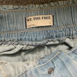 We The Free  FP Free People Sun Setter Pull On Pants in Light Wash Blue Small Photo 9