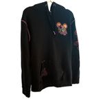Disney ‎ Women's XL black zip up hoodie. Y2K. Anniversary. Bright colors Photo 1