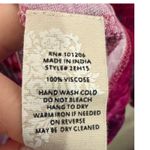 Soft Surroundings  Beunissima‎ Smoked Maxi Dress Long Sleeve Floral Pink Purple Photo 4