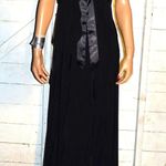DJ-Jaz Black Ruffled Layered Halter Maxi Dress 6 Photo 0