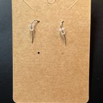 The Bar Yellow Crayon Skinny Dangle Pierced Earrings New Photo 2