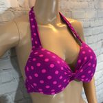 Apt. 9  Halter Top Bikini Purple Pink Polka Dots L Photo 3
