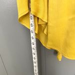 Anthropologie NEW Maeve La Habana Mango Yellow Ruffle Sleeveless Midi Dress L Photo 5