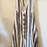 NWT Striped Button Halter Romper Photo 2