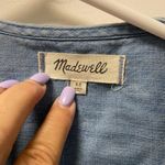 Madewell  Extra Small Denim Chambray Light Blue Wrap dress $49 Photo 4