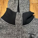 Fox Racing VTG Y2K  Gray Full Snap Hooded Jacket Embroidered Logo Womens M Moto Photo 2