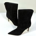 Gianvito Rossi Camoscio Stivale Pointed Toe Bootie Boots Black 39.5 EU NEW Photo 6
