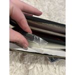 Moschino LOVE Black Vegan Leather Gold Heart Studded Full Zip Wallet Red Inside Photo 6