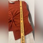 Pilcro  Anthropologie Twist Front Sweatshirt Rust Copper NWT Size Medium Photo 5