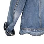 IZOD  Women's Distressed S Blue Denim Jacket Photo 5
