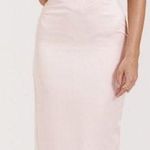 House Of CB  'Stefania'‎ Soft Peach Corset Maxi Dress NWOT Size L Photo 1