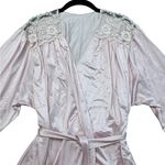 Vintage Lorraine Pink Nylon Lace Kimono Robe Feminine Coquette Size Small Photo 3