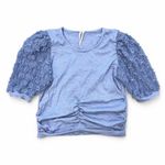 Anthropologie  Ruched Short Sleeve Sweater NWT Photo 2