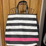 Victoria's Secret Victoria’s Secret Limited Edition Striped Canvas Weekender Tote Bag Photo 7