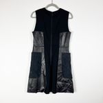 Sportmax  Code Genuine Suede Leather Pocket Applique Sleeveless Mini Dress 8 Photo 1