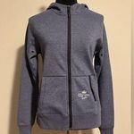 EUC Clique Navy and White Corona Light Custom Fleece Zip Hoodie size small Blue Photo 0