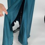 Dress Forum Womens Bat Wing Sleeve Satin Maxi Dress Deep Jasper Size Small NWT Photo 9