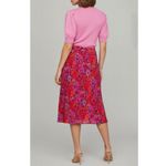Sézane  Sandy Midi Skirt, Fuchsia Floral, FR44/US12 Photo 3