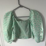 Levi's Levi’s Floral Crop Puff Sleeve Top - S Photo 1