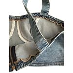 LOVE TRENDS Denim Crop Tank Top Size Medium NEW NWT Blue Photo 1