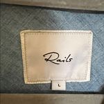 Rails  Ingrid Medium Vintage Button Down Shirt with Lightning Bolt Accents Photo 1