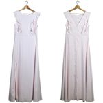 Ted Baker NWT London Ardenia Waterfall Ruffle Maxi Gown Womens 4 US 12 Pink Slit Photo 3