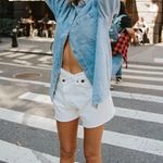 Parke Long Sleeve Denim Shirt Small NWT Blue Photo 1