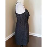 Modcloth Fun2Fun Black with White Polka Dots Ruffle Racerback Summer Sundress Size M Photo 4