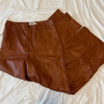 Princess Polly  Brown Leather Pants Photo 0