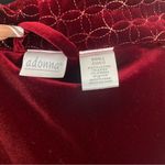 Luxurious Red Velvet Belted Maxi Robe Photo 5