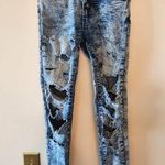 Bamboo  Skinny Jeans Distressed Ripped Womens Size 1 Juniors Stretch acid wash Photo 0
