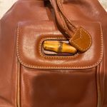 Gucci Bamboo Handle Cognac Tan Leather Backpack Photo 4