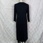 Soma Buttery Soft Jersey Black High Low 3/4 Sleeve Midi Dress Size L NWT Photo 6