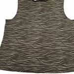 Josephine Chaus animal print tank top black gray L Photo 2
