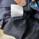 Yumi Kim Floral Back Cut Out Short Sleeve Silk Black Blue Dress S Photo 10