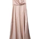 ASOS Edition Satin V Neck Sleeveless Bridesmaid Maxi Dress Size 6 Photo 0