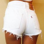 Levi’s 501 White jean shorts Photo 0