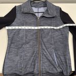 Lululemon  Daily Yoga Jacket Reversible Slub Denim Polar Haze / Black Size 10 EUC Photo 7