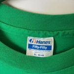 Hanes Vintage 90s Inter-American Academy Guayaquil Ecuador XL Green Graphic Tee Photo 12