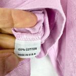 Bryn Walker  Cotton Boxy Top Size Large Lavender Oversized Lagenlook Minimalist Photo 5