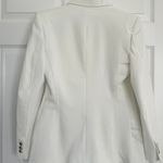 ZARA blazer waisted double breasted white suit jacket Photo 5
