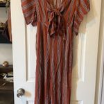 Audrey 3+1 Audrey 3Plus1 Jumpsuit Burnt Orange Striped Photo 1