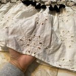 ZARA White Eyelet Lace Crop Blouse Photo 2