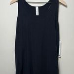 Lululemon Black Sleeveless Women's Tank Top Size 12 Featuring Pleated Back Photo 0