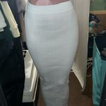 Edikted  Ribbed White Skirt Photo 0