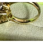 Stauer Cushion Faceted Citrine Vermeil Sterling Silver Statement Ring Size 7 EUC Photo 6